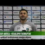 YUSUF ABDİOĞLU KOCAELİSPOR KAPTANI 4 Nisan 2024 | tv41
