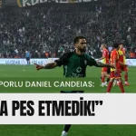 DANIEL CANDEIAS: ASLA PES ETMEDİK 4 Nisan 2024 | Kocaeli TV