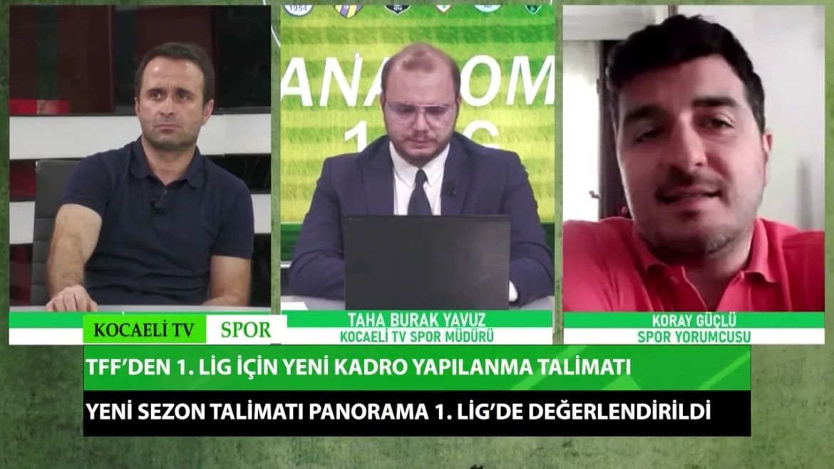 TFF’nin 1. Lig için aldığı o talimat kararı Kocaeli TV’de konuşuldu. Kocaelispor’u da ilgilendiriyor 23 Mayıs 2024  Kocaeli TV