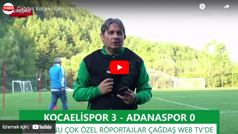 Kocaelispor Gerede Kampı 3. Hazırlık Maçı Maç Sonu Canlı Yayını | Çağdaş Kocaeli