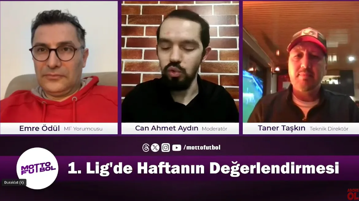 Taner Taşkın ile 1. Lig’de 25. Haftanın Değerlendirmesi / Kocaelispor’un Süper Lig inadı sürüyor! 17 Şubat 2025 | Motto Futbol