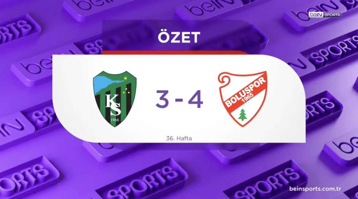 ÖZET | 7 gollü maçta Geosis Boluspor, ‘Şampiyon’u yıktı 27 Nisan 2025 | beIN Sports