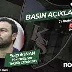 Kocaelispor Teknik Direktörü Selçuk İnan İmza Töreni 3 Haziran 2025 | Nokta TV