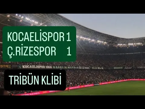 Kocaelispor 1-1 Çaykur Rizespor Tribün Klibi 22 Eylül 2025 | Alem İnsan