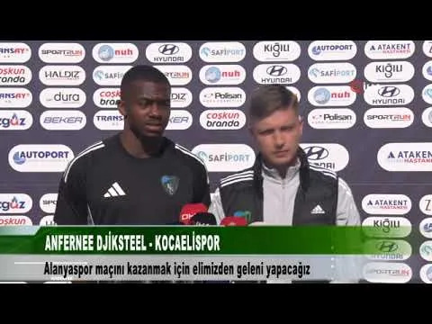 ANFERNEE DJİKTEEL KOCAELİSPOR 22 Ekim 2025 | tv41