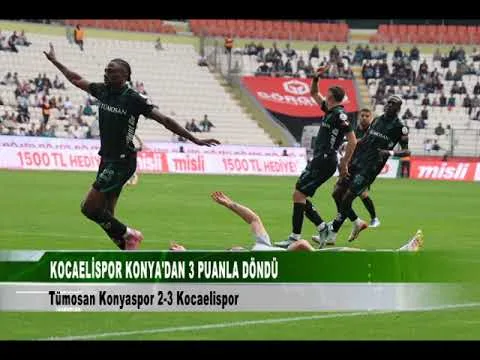 KOCAELİSPOR KONYA ‘DAN 3 PUANLA DÖNDÜ 20 Ekim 2025 | tv41