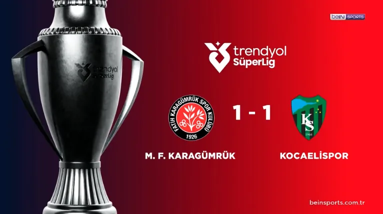 ÖZET | Mısırlı.com.tr Fatih Karagümrük 1-1 Kocaelispor 14 Aralık 2025 @beINSports