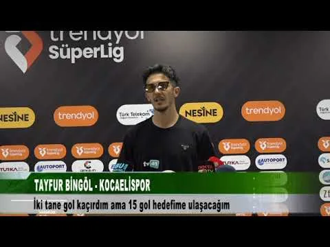 TAYFUR BİNGÖL KOCAELİSPOR 1 Aralık 2025 @tv41