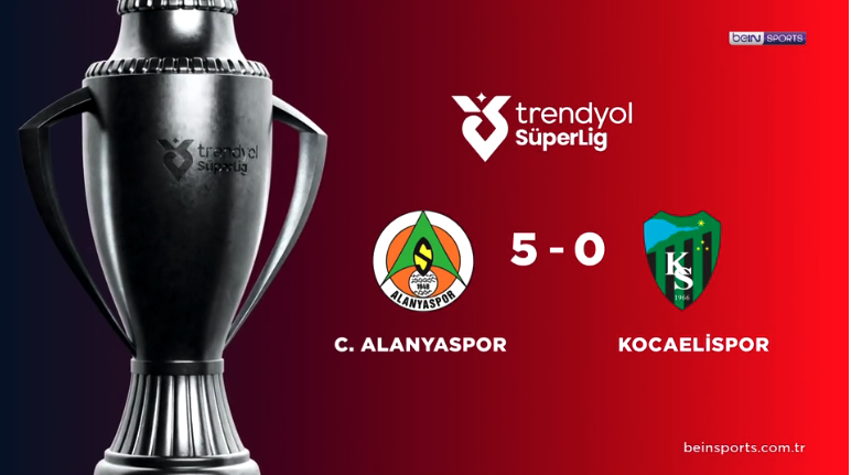 ÖZET | Corendon Alanyaspor 5-0 Kocaelispor 18 Mart 2026 @beINSports