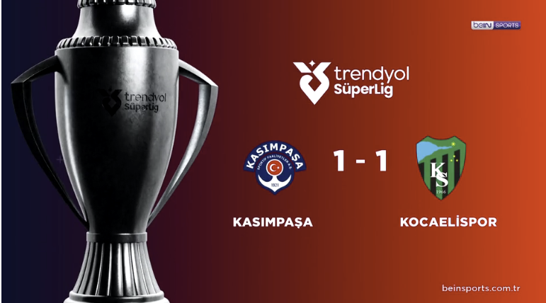 ÖZET | Kasımpaşa 1-1 Kocaelispor 3 Mayıs 2026 @beINSports