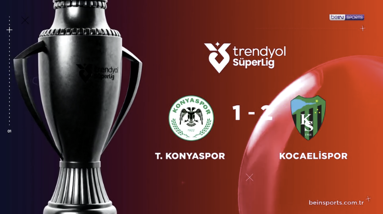 ÖZET | Tümosan Konyaspor 1-2 Kocaelispor 29 Ağustos 2026 @beINSports