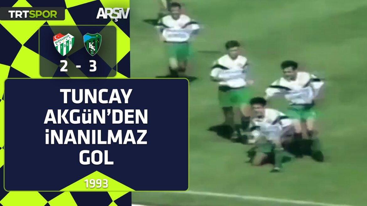 Bursaspor – Kocaelispor: 2-3 (1993-94 sezonu) Tuncay Akgün’den inanılmaz gol 12 Ağustos 2026 @TRTSporArşiv