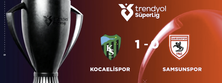 ÖZET | Kocaelispor 1-0 Samsunspor 6 Eylül 2026 @beINSports