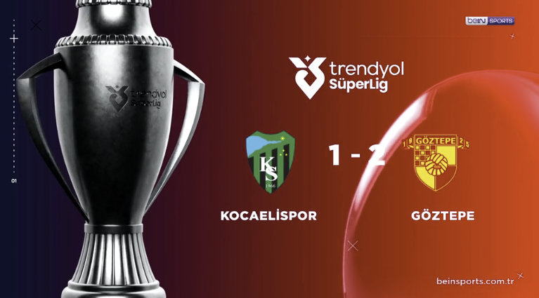 ÖZET | Kocaelispor 1-2 Göztepe 18 Ekim 2026 @beINSports