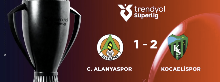 ÖZET | Corendon Alanyaspor 1-2 Kocaelispor 23 Ekim 2026 @beINSports