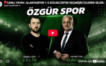 🔴CANLI YAYIN | ALANYASPOR 1-2 KOCAELİSPOR GEÇMİŞİN İZLERİNİ SİLDİK | 25.10.2026 @ÖzgürKocaeli