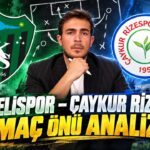 KOCAELİSPOR – ÇAYKUR RİZESPOR MAÇ ÖNÜ ANALİZ 30 Ekim 2026 @NoktaTV